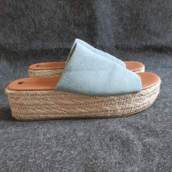Big Buddha Shoes - Big Buddha Jute Wedge Espadrilles Soft Denim